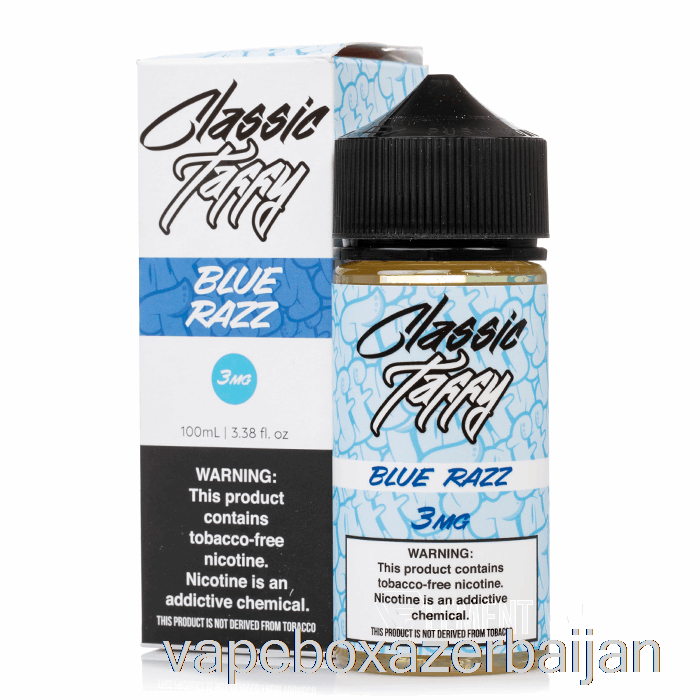 E-Juice Vape Blue Razz Classic Taffy - Syn Liquid - 100mL 6mg